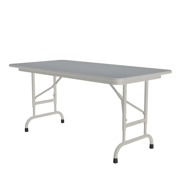 CFA Adjustable TFL Folding Tables 24x48 Gray Granite